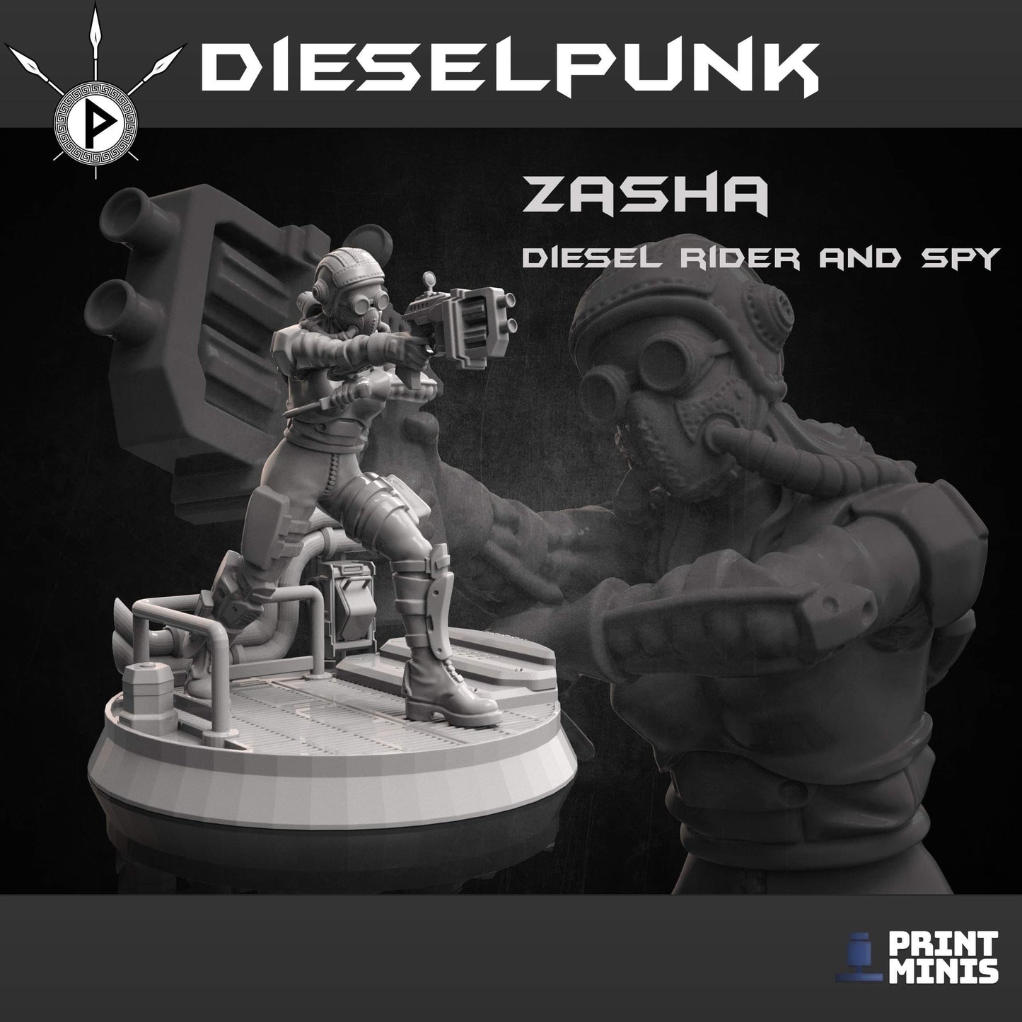 Dieselpunk Heroes (by Print Minis)