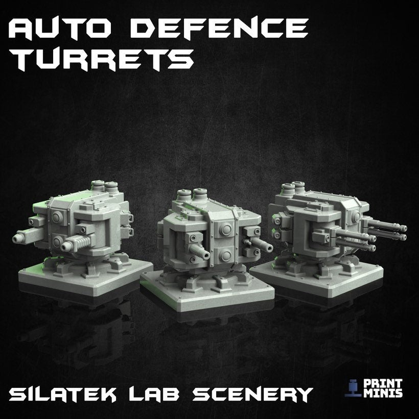 Security Module Terrain Set - by Print Minis