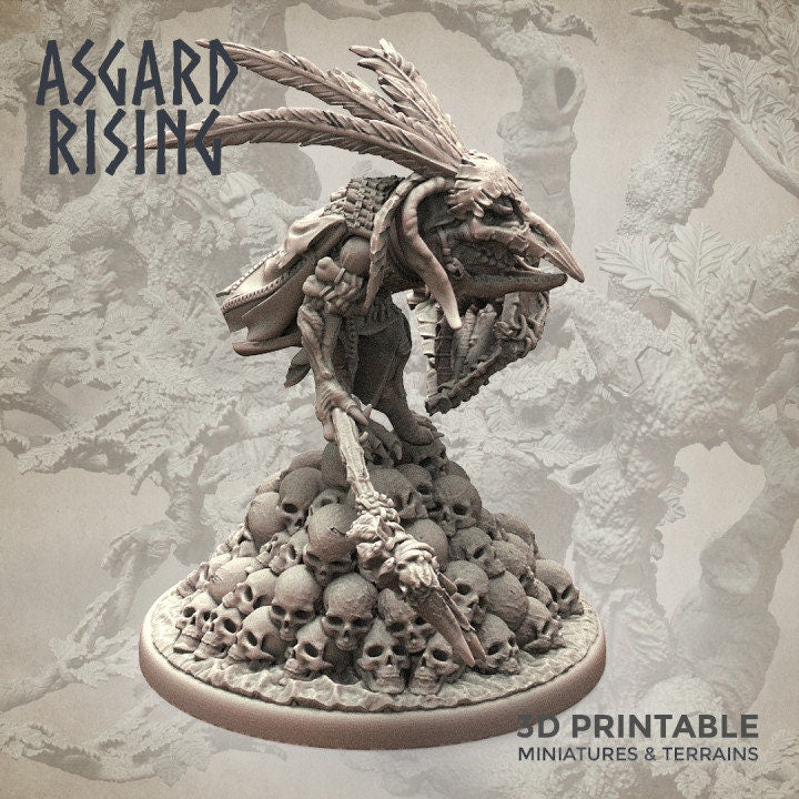 Goblin Chieftain - By Asgard Rising Miniatures