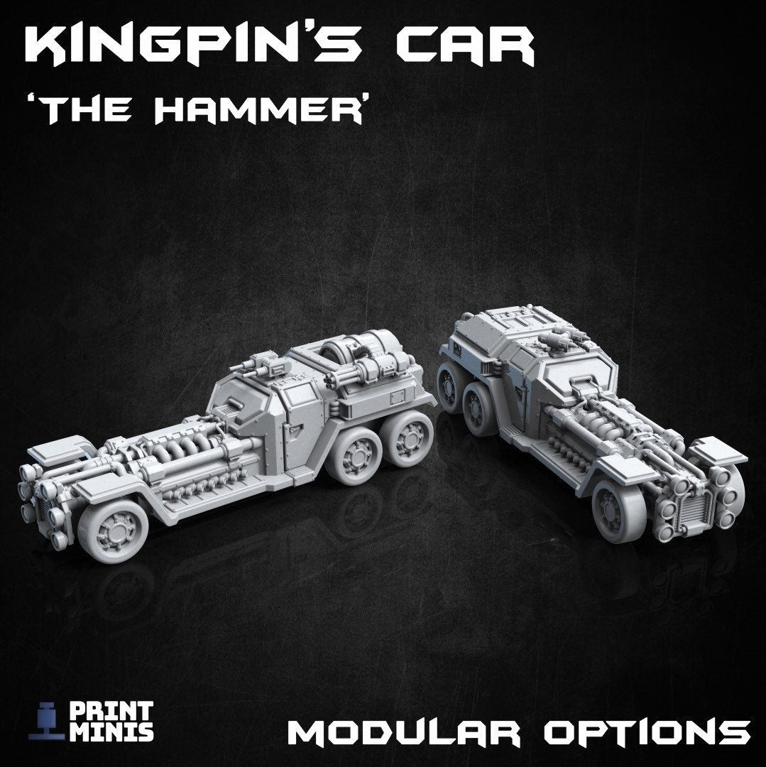 Kingpins Car “The Hammer” from Ironsides Docks Release - by Print Minis