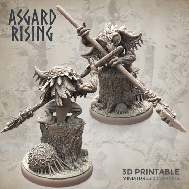 Forest Goblins with Close Combat Weapons (6) by Asgard Rising