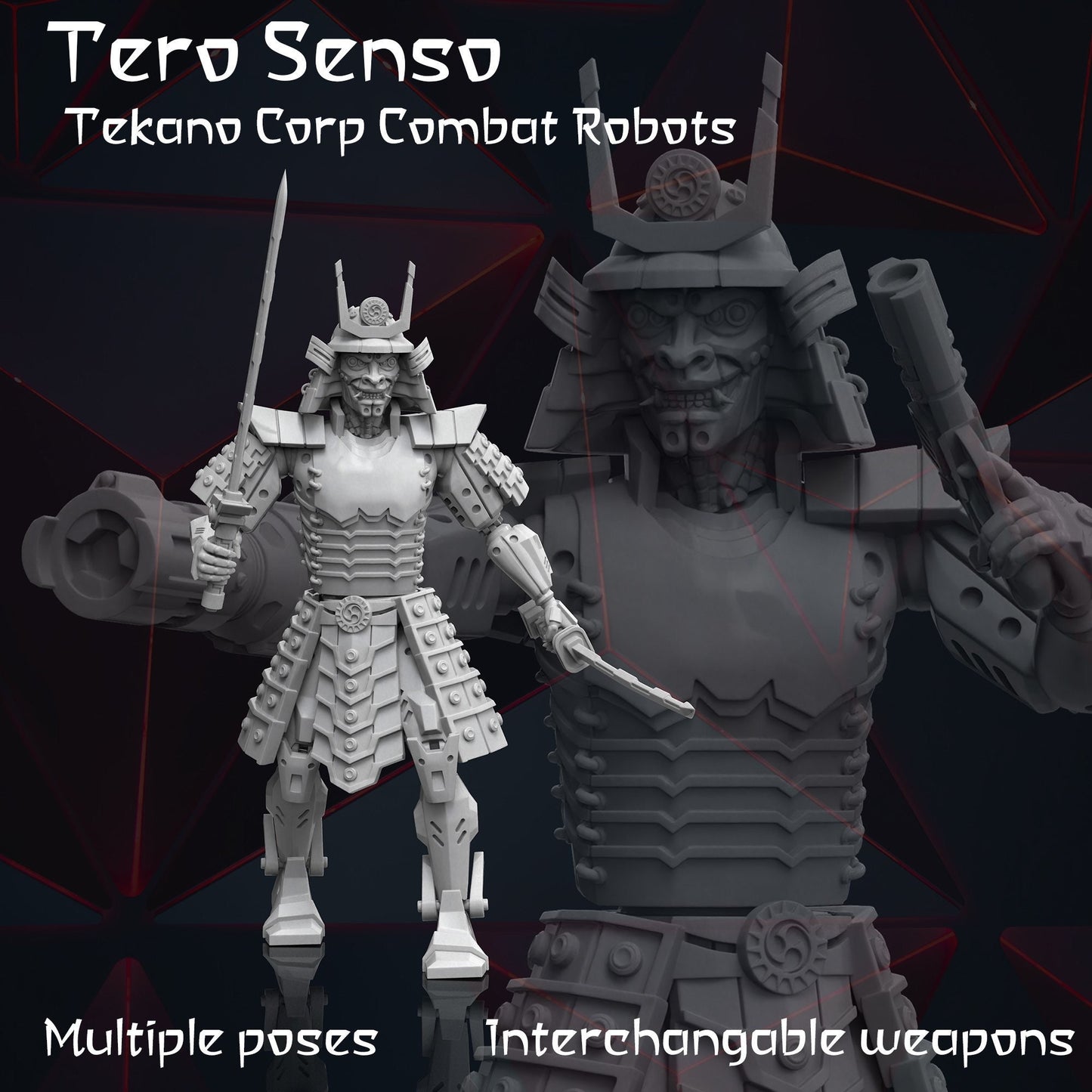 Tero Senso, Tekano Corps Combat Robots - by Print Minis