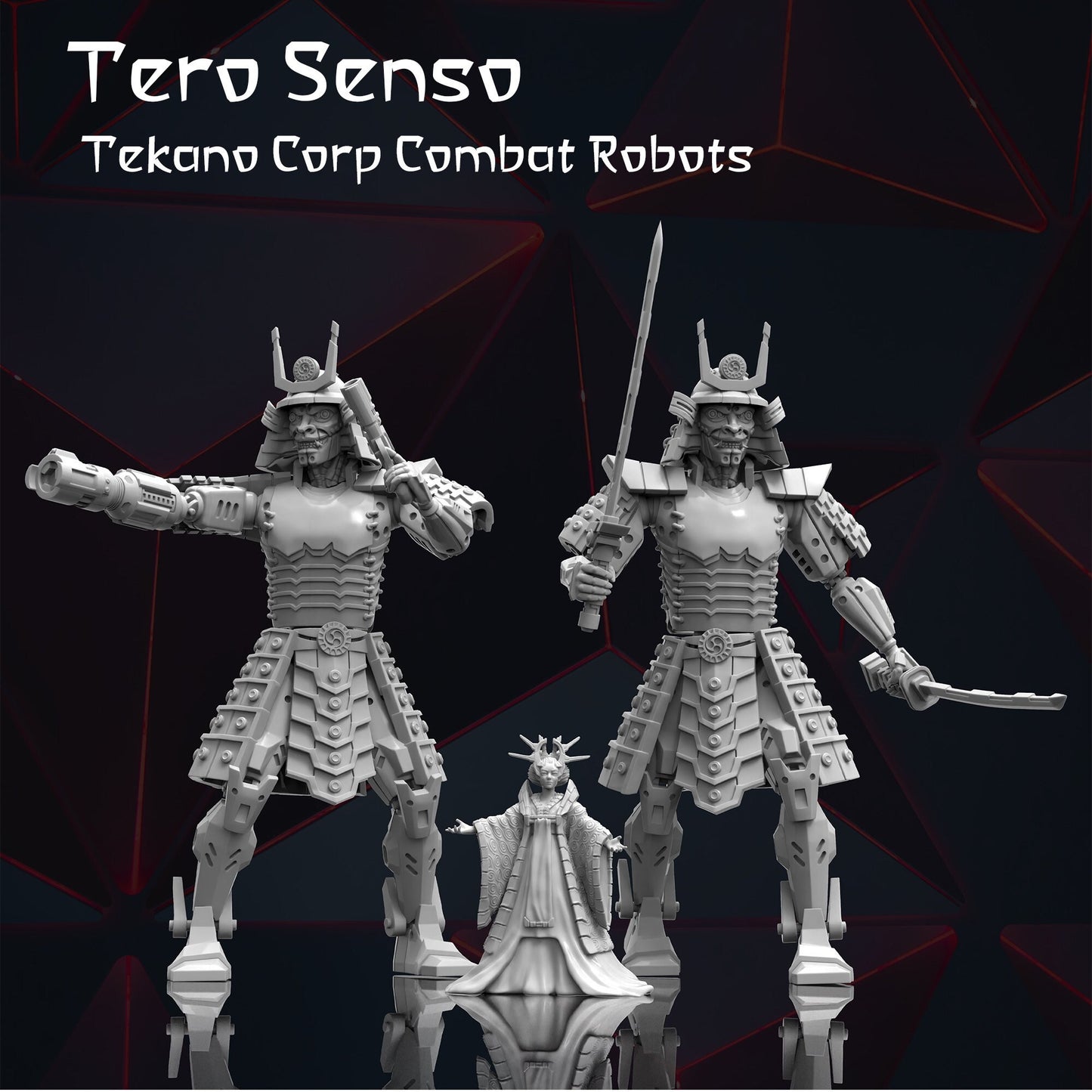 Tero Senso, Tekano Corps Combat Robots - by Print Minis