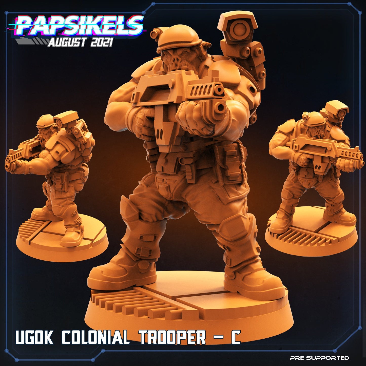 Ugok Colonial Marine / Orks / Orruks / Ogryns (sculpted by Papsikels)