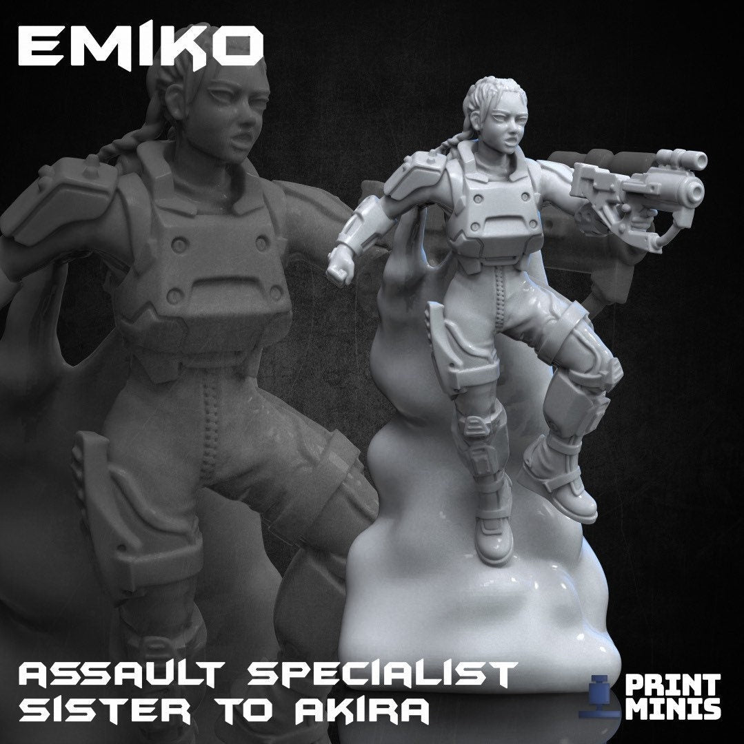 Emiko - Assault Specialist (by Print Minis)