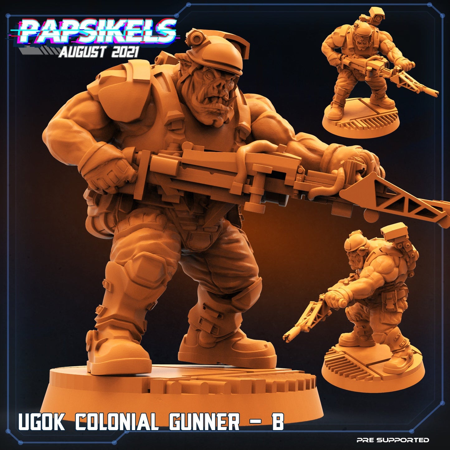 Ugok Colonial Marine / Orks / Orruks / Ogryns (sculpted by Papsikels)