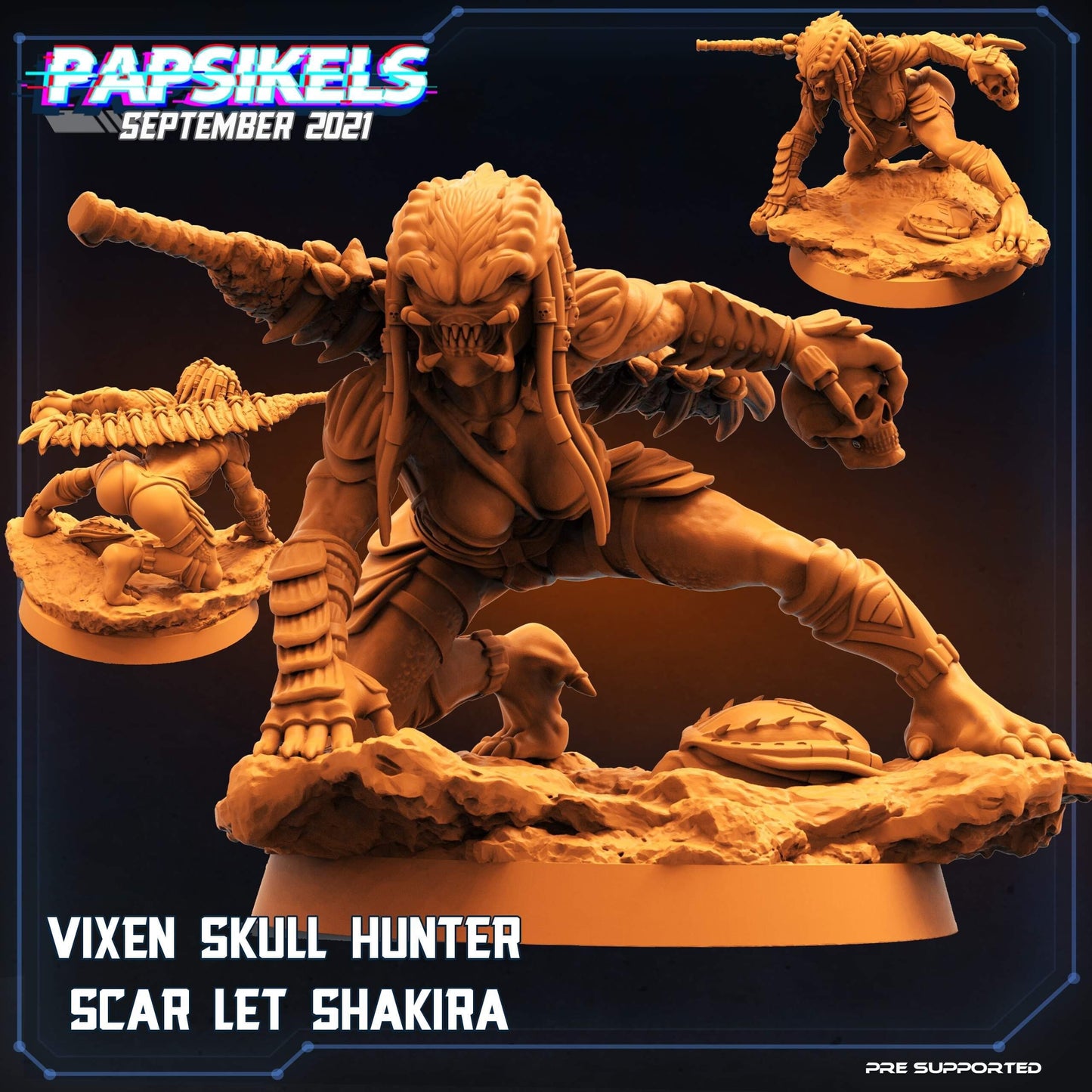 Predator Female Warrior / Blood Hunter Vixen (sculpted by Papsikels)