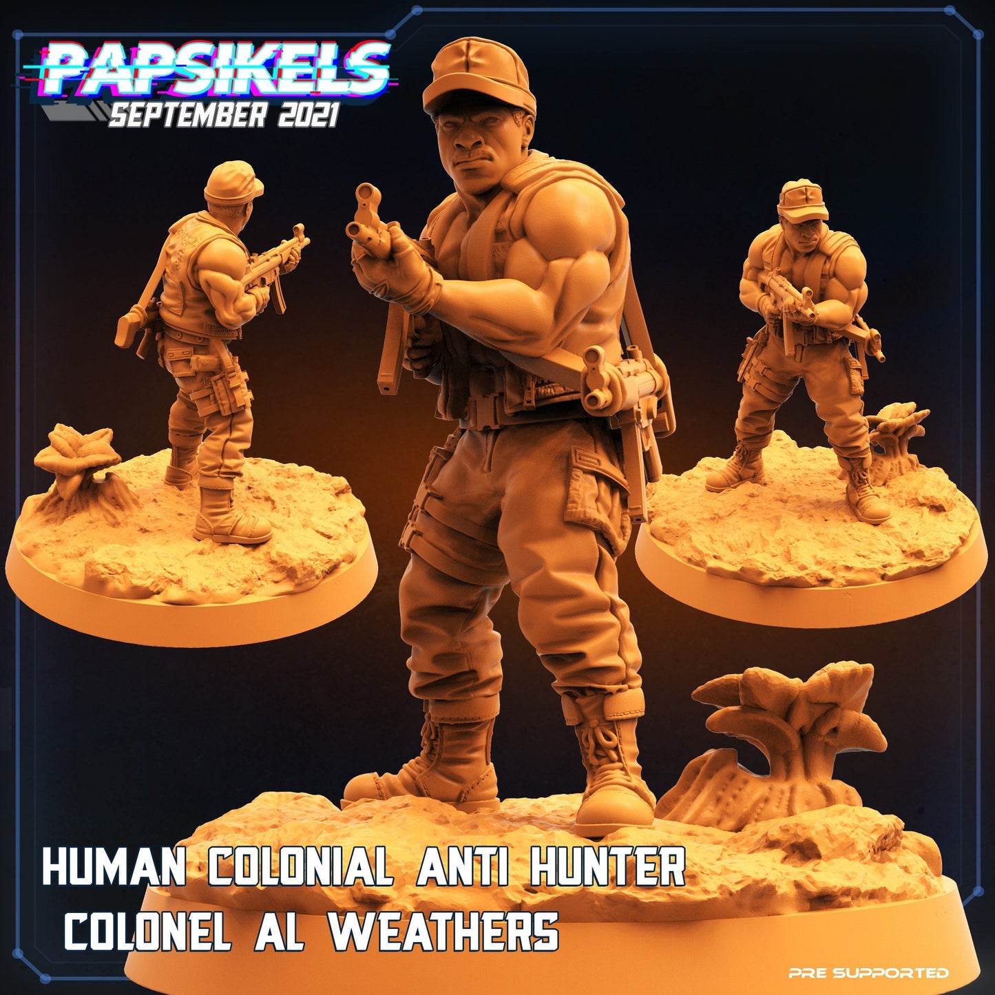 Al Dillon / Al Weathers / Carl Weathers (sculpted by Papsikels)