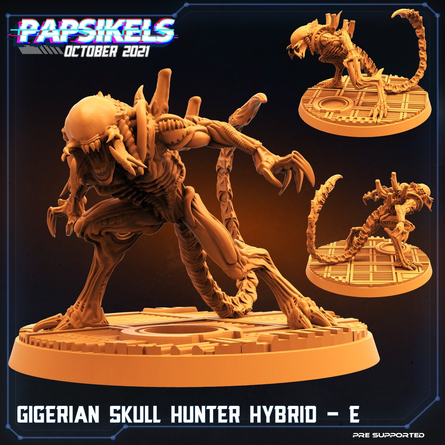 Gigerian Skull Hunter Hybrid / Predalien (sculpted by Papsikels)