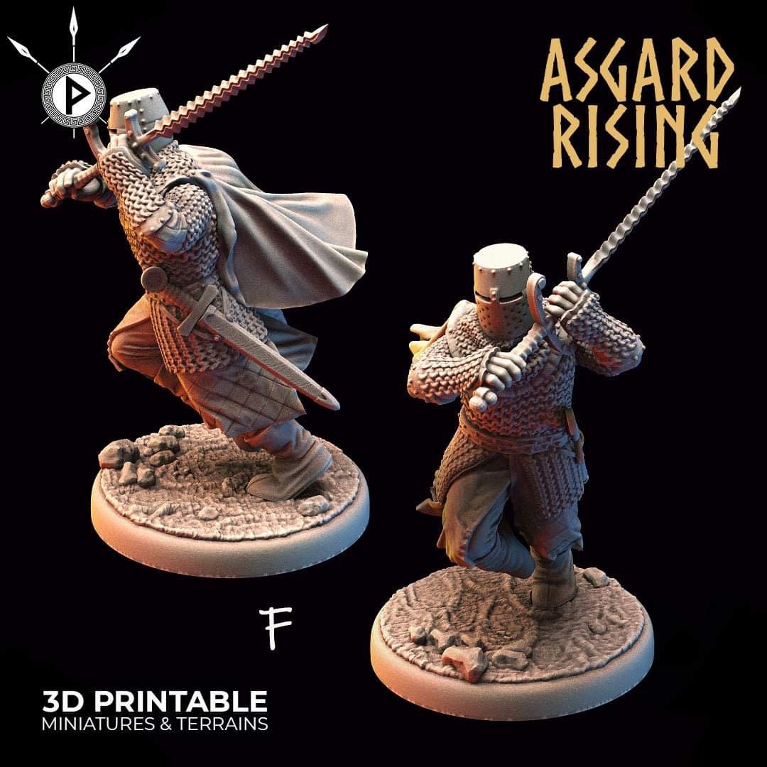 English Knights- set of 6 - by Asgard Rising (soldiers/ knights/ warband)