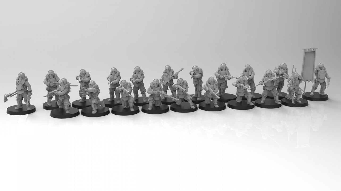 Lunar Auxilia Laseris Troops (20) (sculpted by That Evil One)