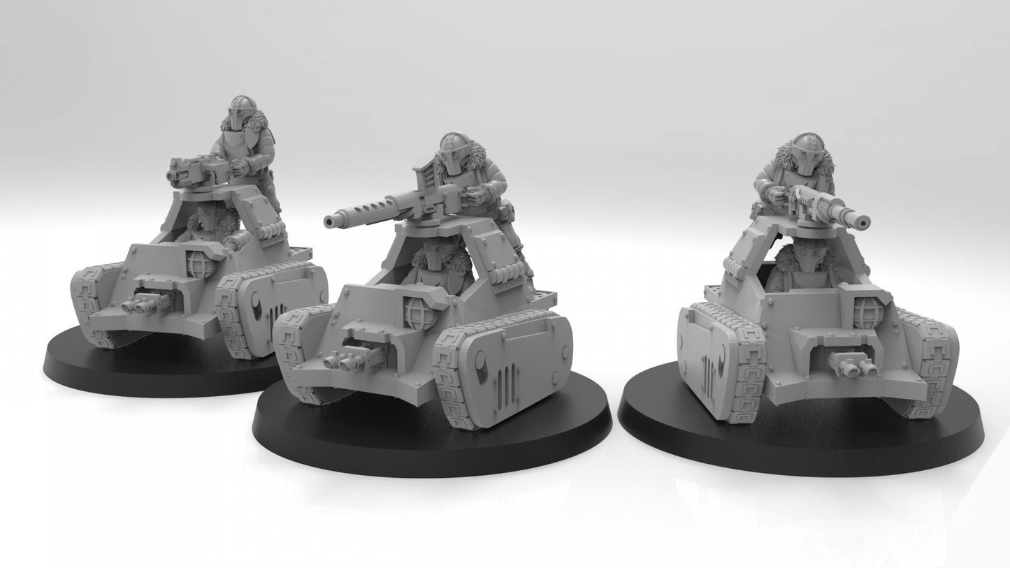 Lunar Auxilia Tankettes (3 teams) (sculpted by That Evil One)