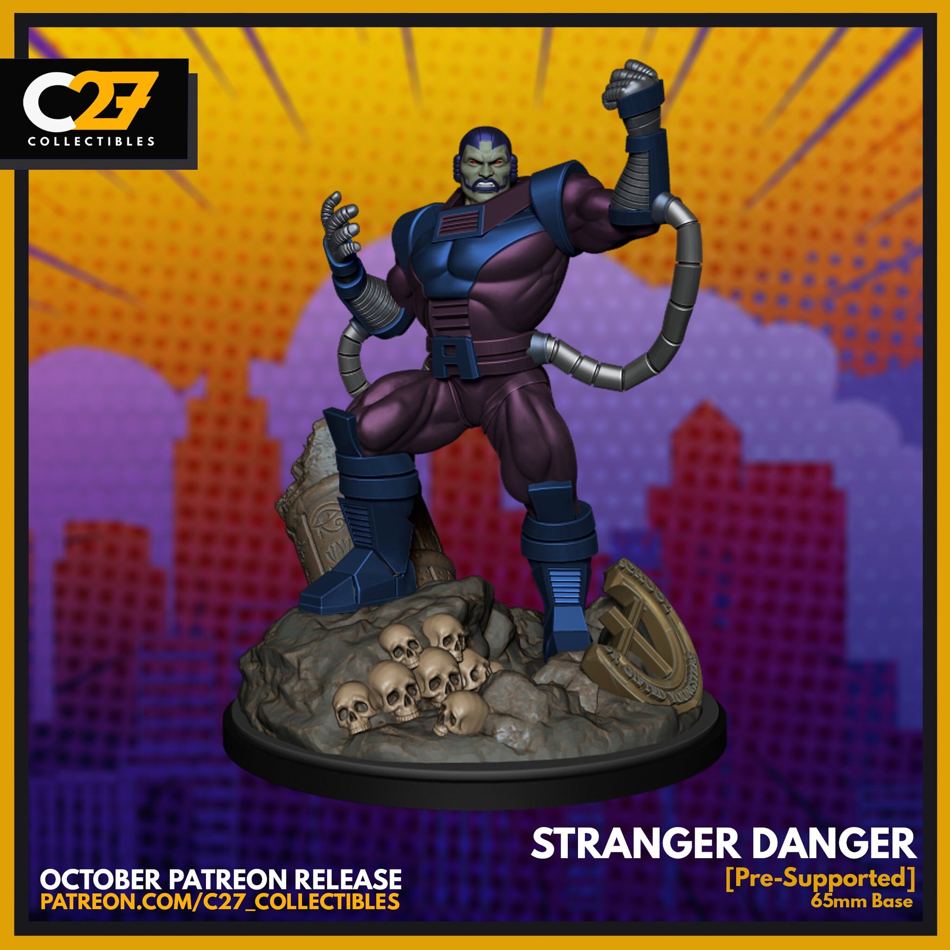 Apocalypse/ Stranger Danger 40mm miniature (sculpted by C27 collectibles) (Crisis Protocol Proxy/Alternative)