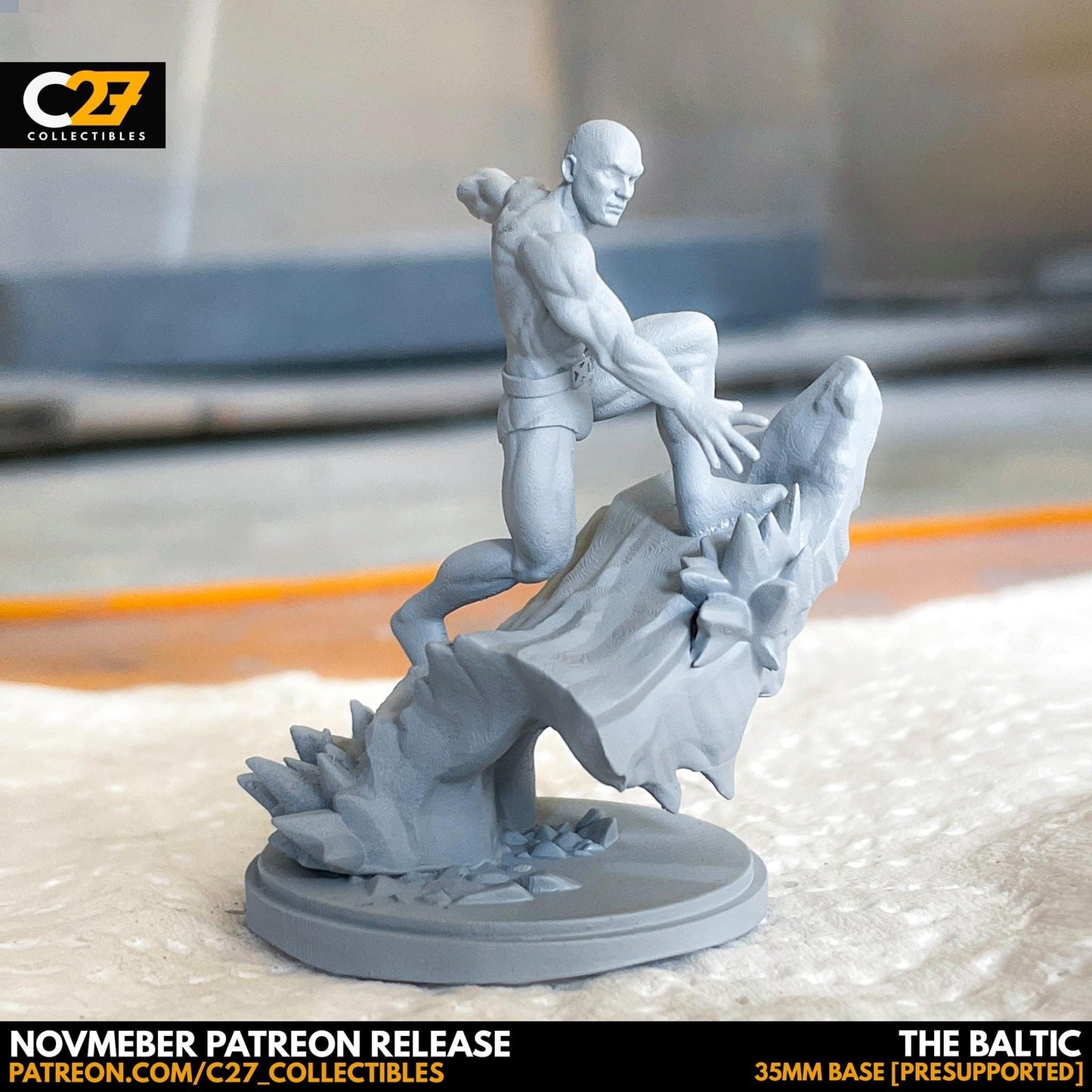 Iceman / The Baltic 40mm miniature (sculpted by C27 collectibles) (Crsis Protocol Proxy/Alternative)