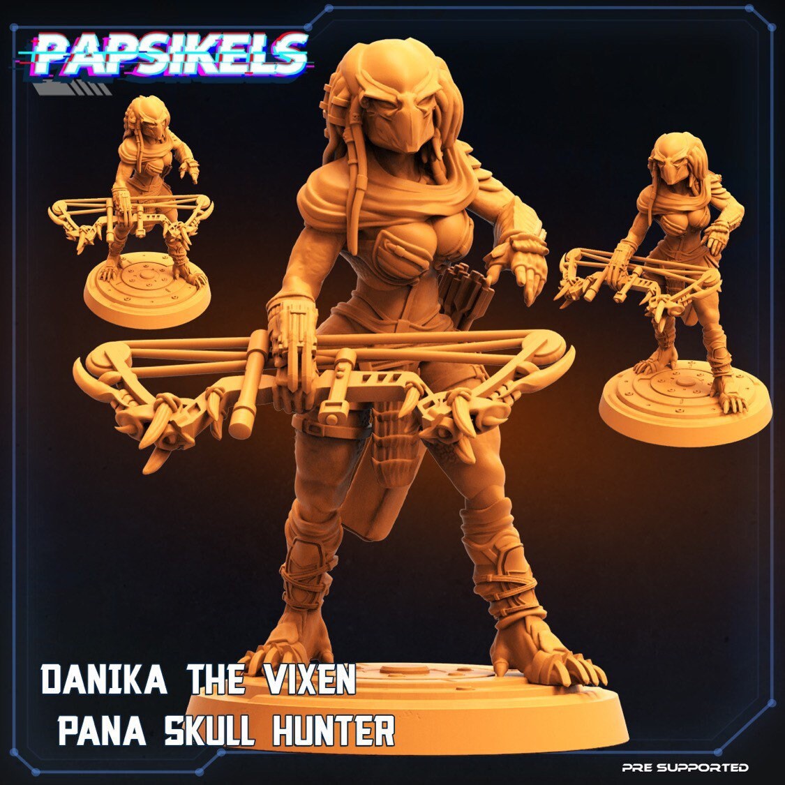 Danika the Vixen / Pana Skull Hunter - Alt Predator Warrior (sculpted by Papsikels)
