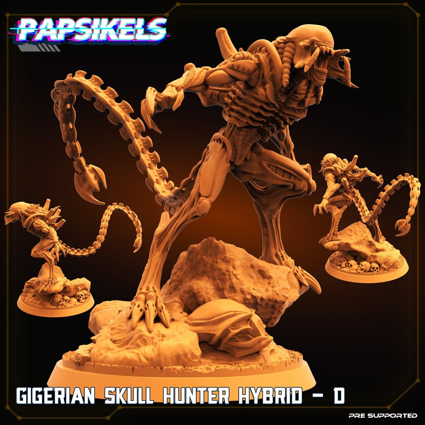 Gigerian Skull Hunter Hybrid / Predalien (sculpted by Papsikels)
