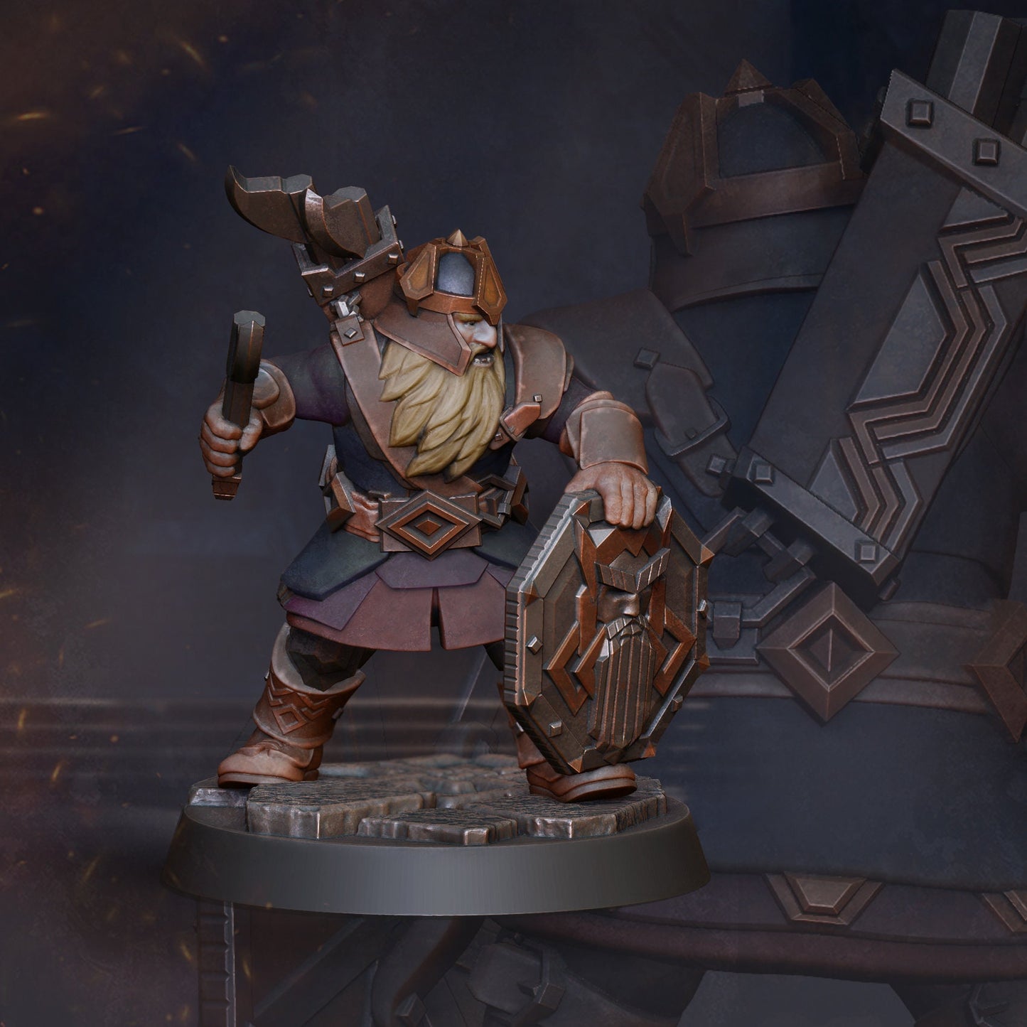 Dwarf Axe Thrower (The Mines - Flames of War Kickstarter)