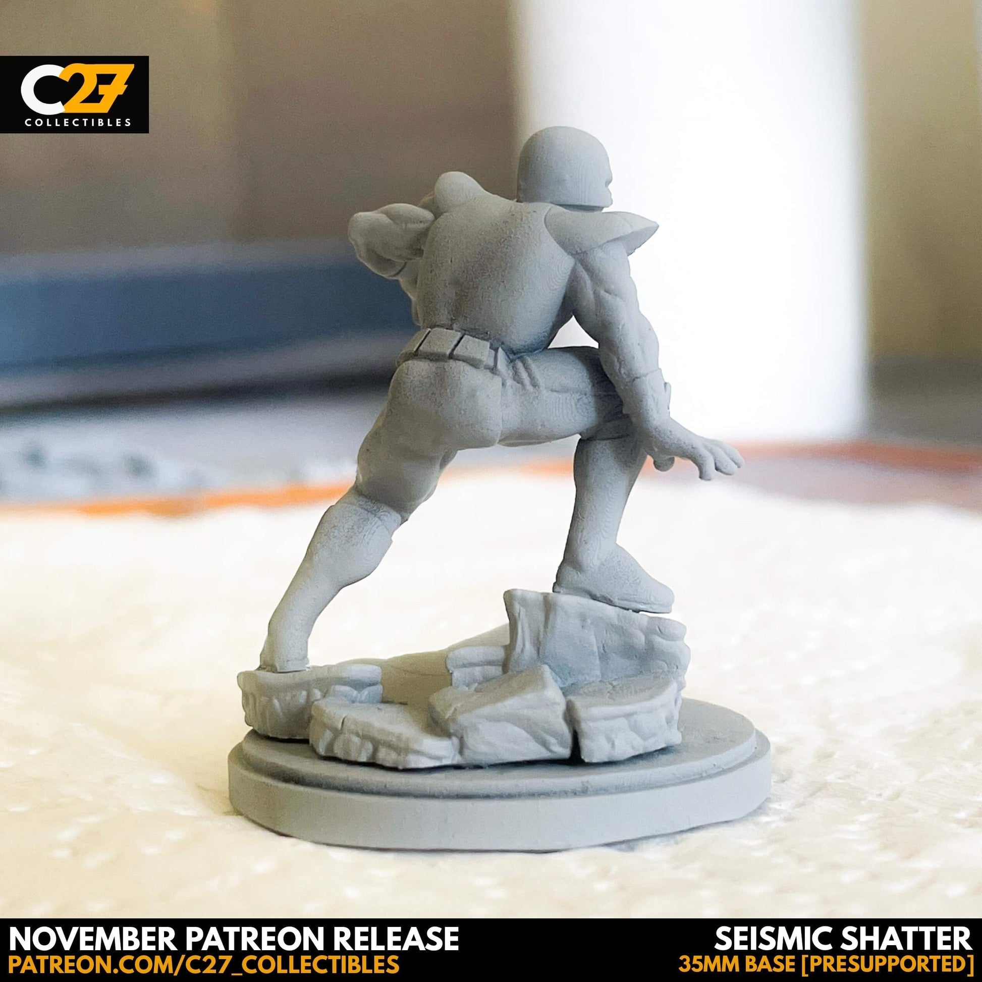 Avalanche / Seismic Shatter 40mm miniature (sculpted by C27 collectibles) (Crisis Protocol Proxy/Alternative)