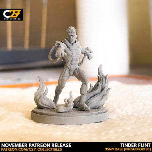 Pyro / Tinder Flint 40mm miniature (sculpted by C27 collectibles) (Crisis Protocol Proxy/Alternative)