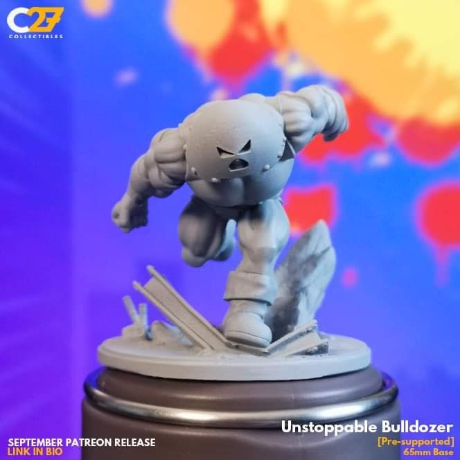 Juggernaut / Unstoppable Bulldozer 40mm miniature (sculpted by C27 collectibles) (Crisis Protocol Proxy/Alternative)