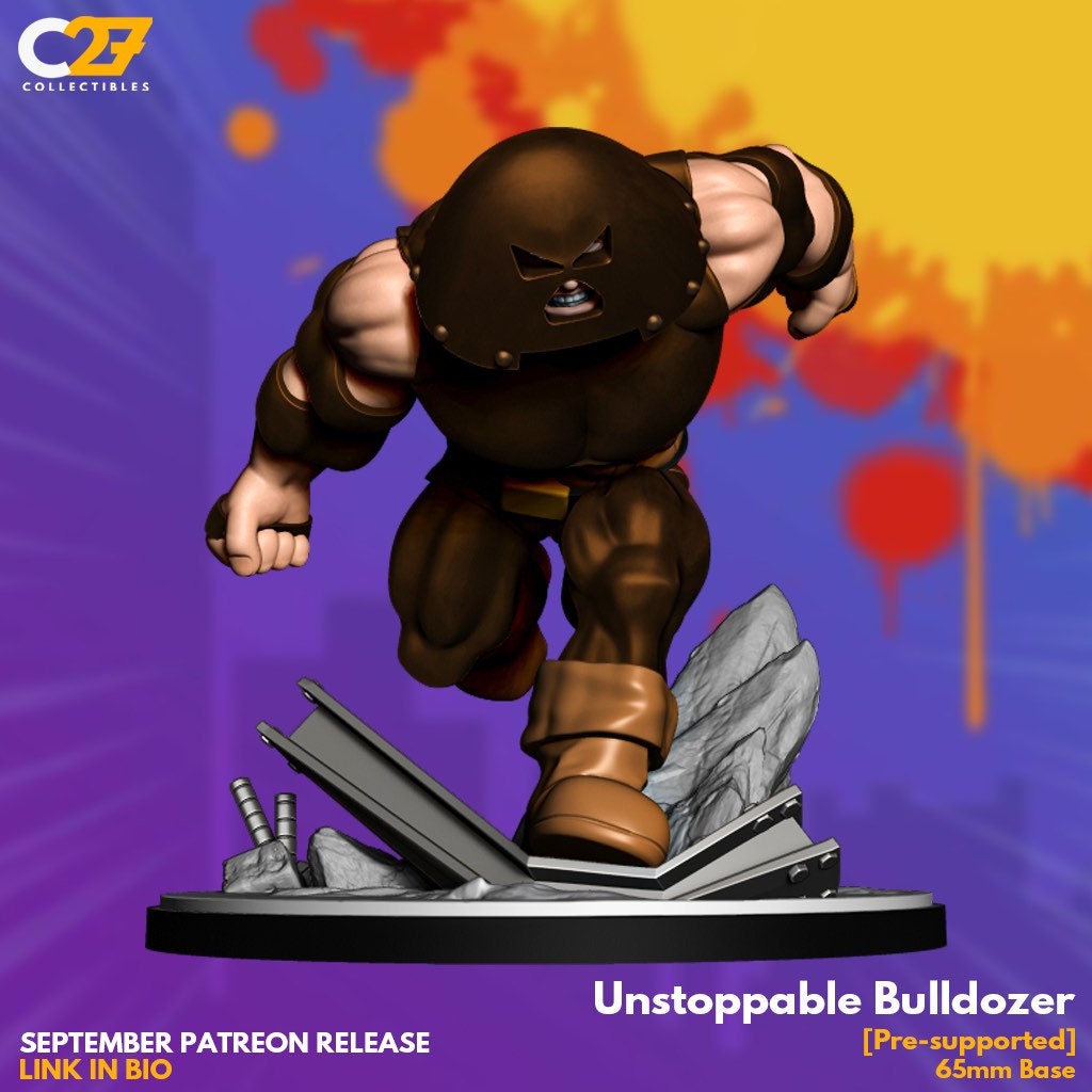 Juggernaut / Unstoppable Bulldozer 40mm miniature (sculpted by C27 collectibles) (Crisis Protocol Proxy/Alternative)