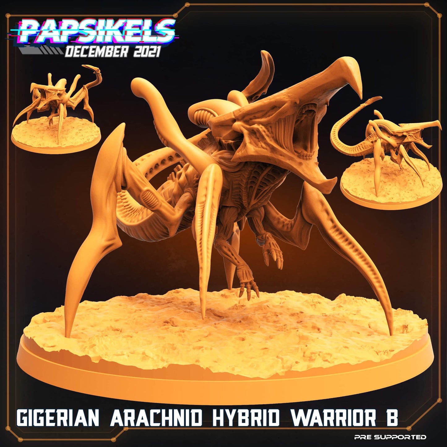 Gigerian Arachnid Hybrid Warriors (sculpted by Papsikels)