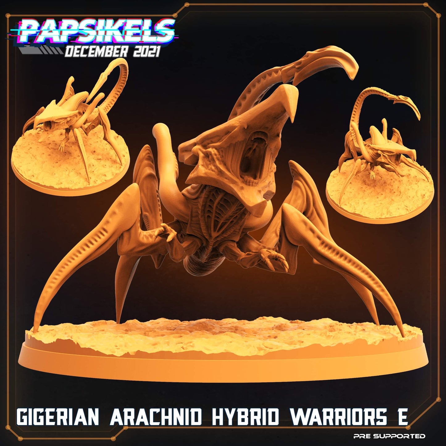 Gigerian Arachnid Hybrid Warriors (sculpted by Papsikels)