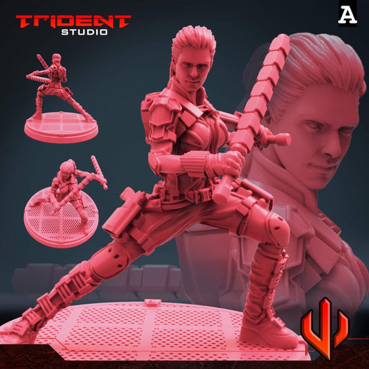 Melina Vostokoff / The Iron Maiden (Fan art sculpted by Trident Studio) (Crisis Protocol Proxy/Alternative)