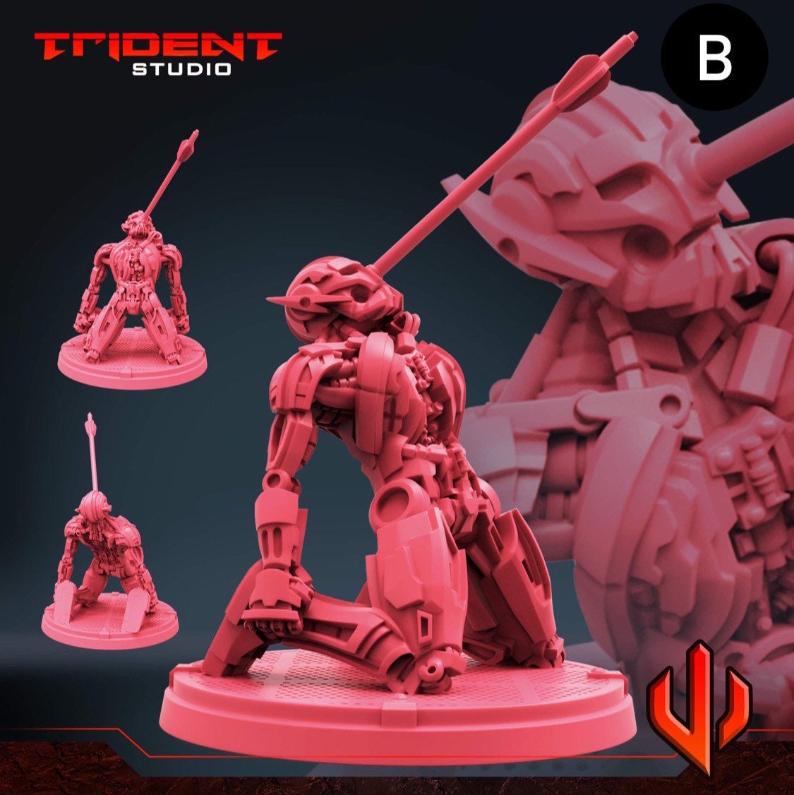 Ultron drone - What If… (Fan art sculpted by Trident Studio) (Crisis Protocol Proxy/Alternative)