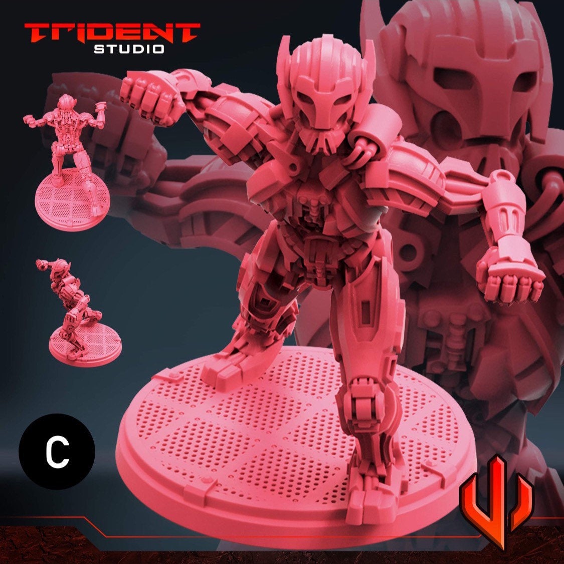 Ultron drone - What If… (Fan art sculpted by Trident Studio) (Crisis Protocol Proxy/Alternative)