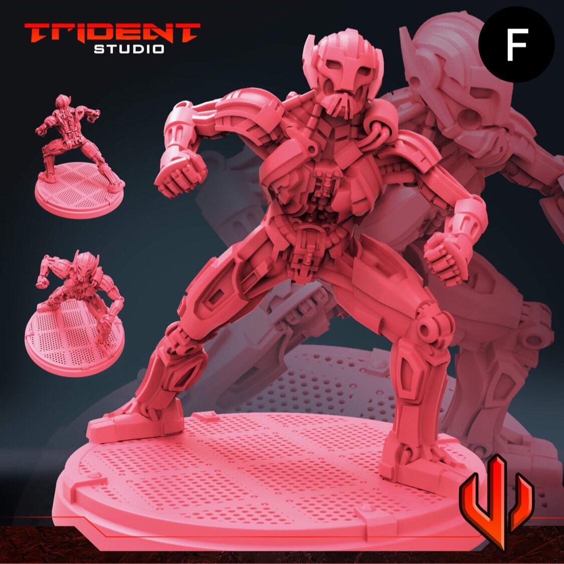 Ultron drone - What If… (Fan art sculpted by Trident Studio) (Crisis Protocol Proxy/Alternative)