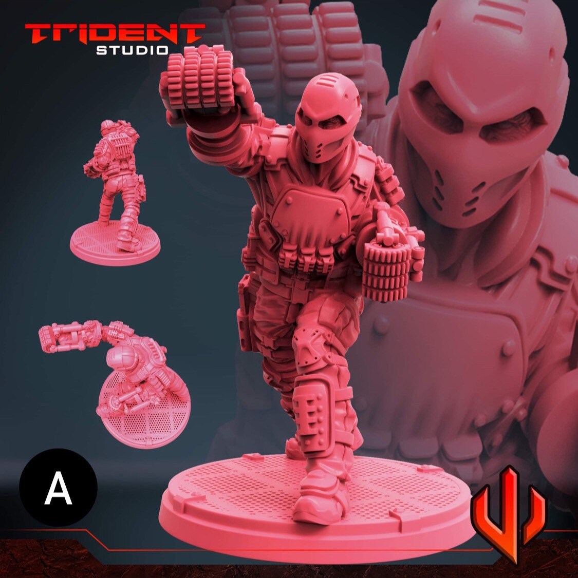 Crossbones (Fan art sculpted by Trident Studio) (Crisis Protocol Proxy/Alternative)