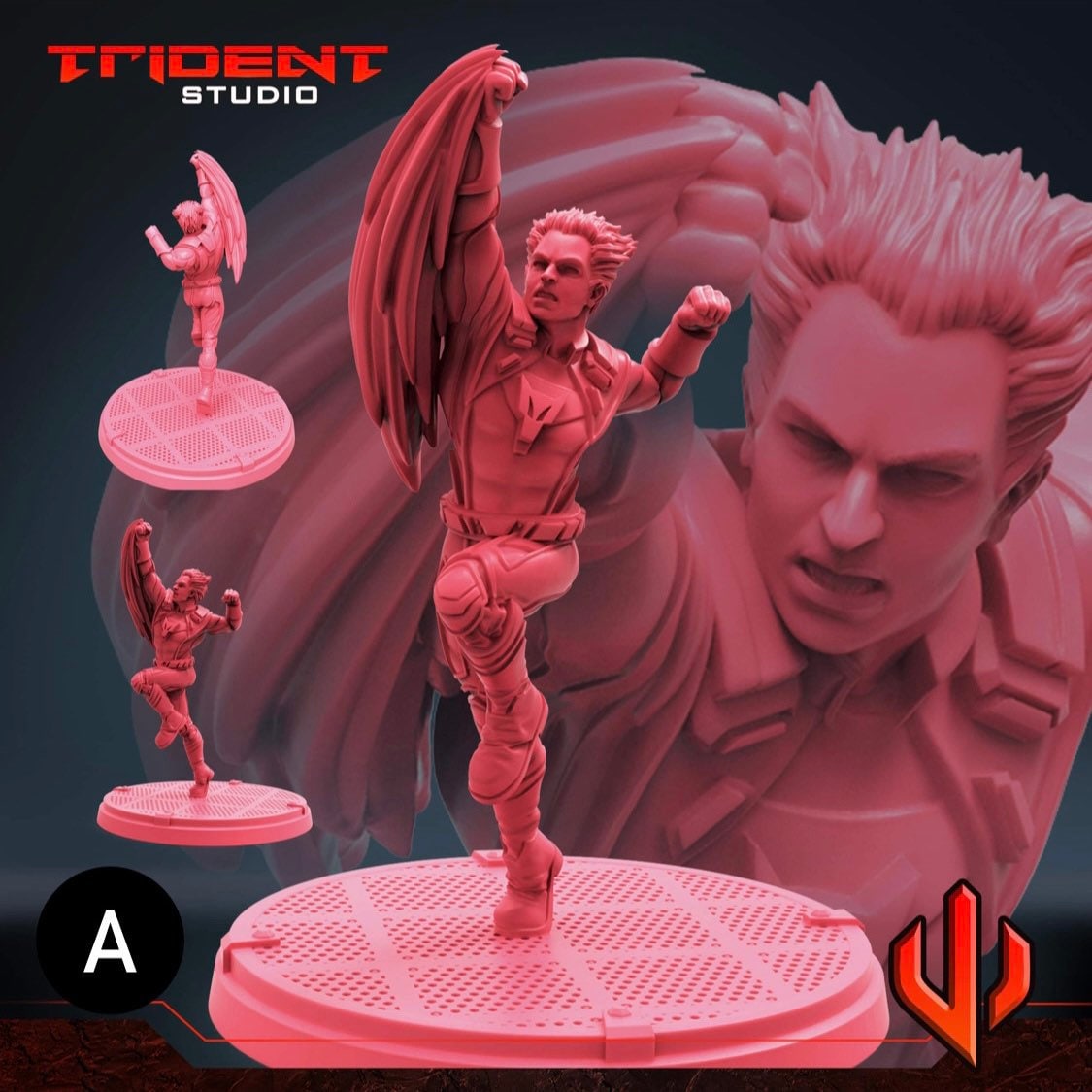 Starfox / Eros (Fan art sculpted by Trident Studio) (Crisis Protocol Proxy/Alternative)