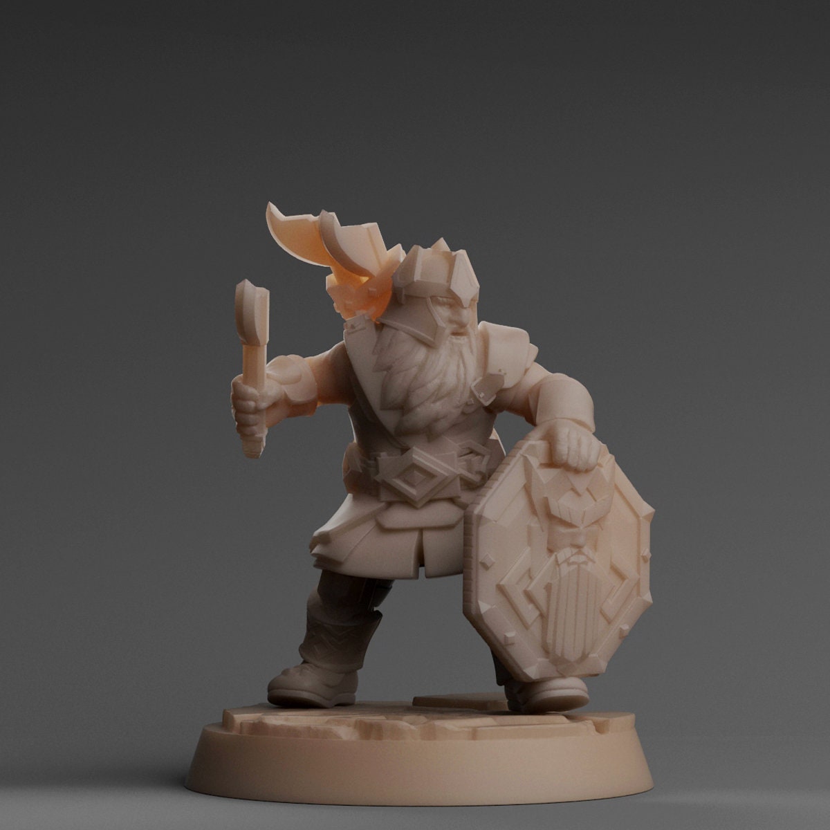 Dwarf Axe Thrower (The Mines - Flames of War Kickstarter)