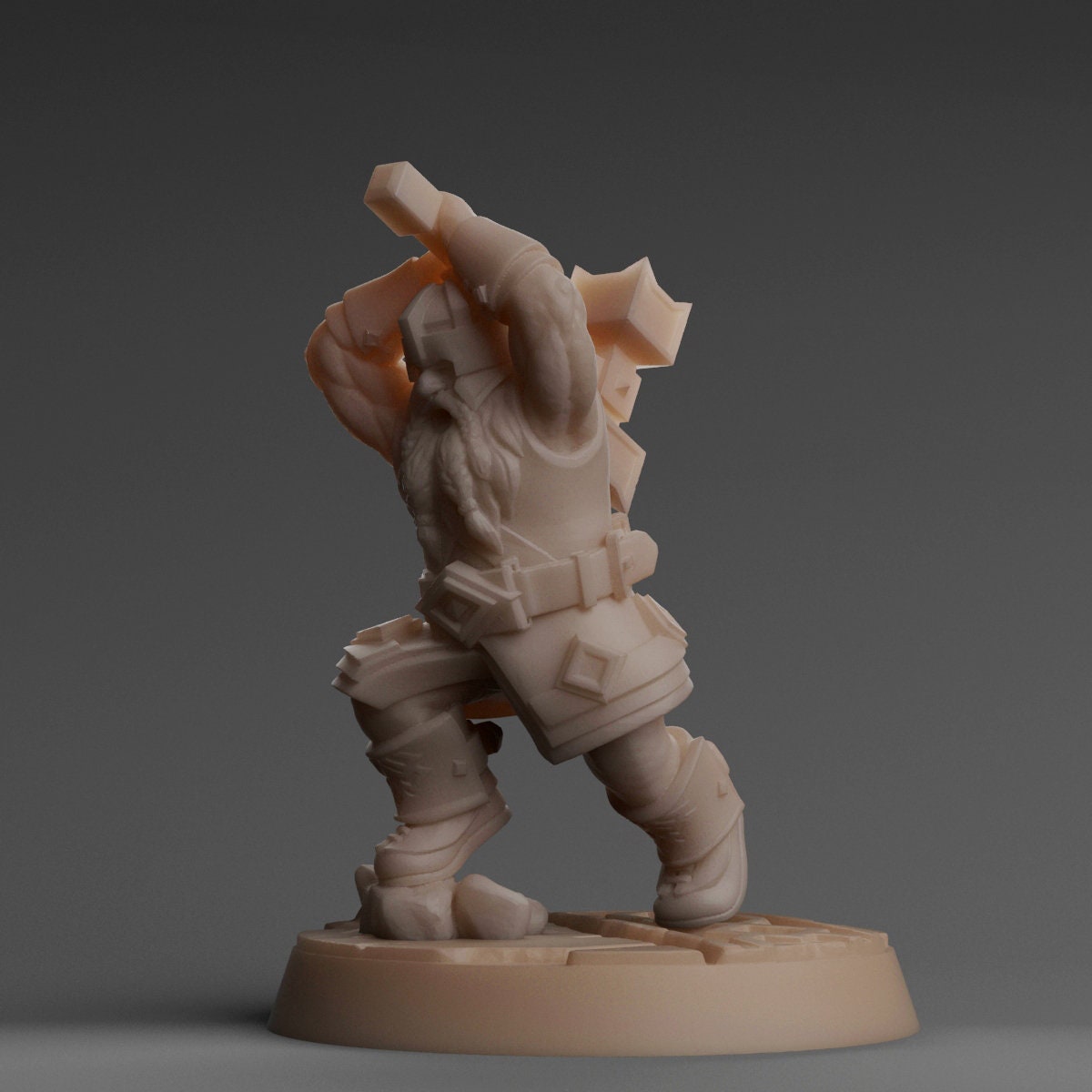 Dwarf with Hammer (The Mines - Flames of War Kickstarter)