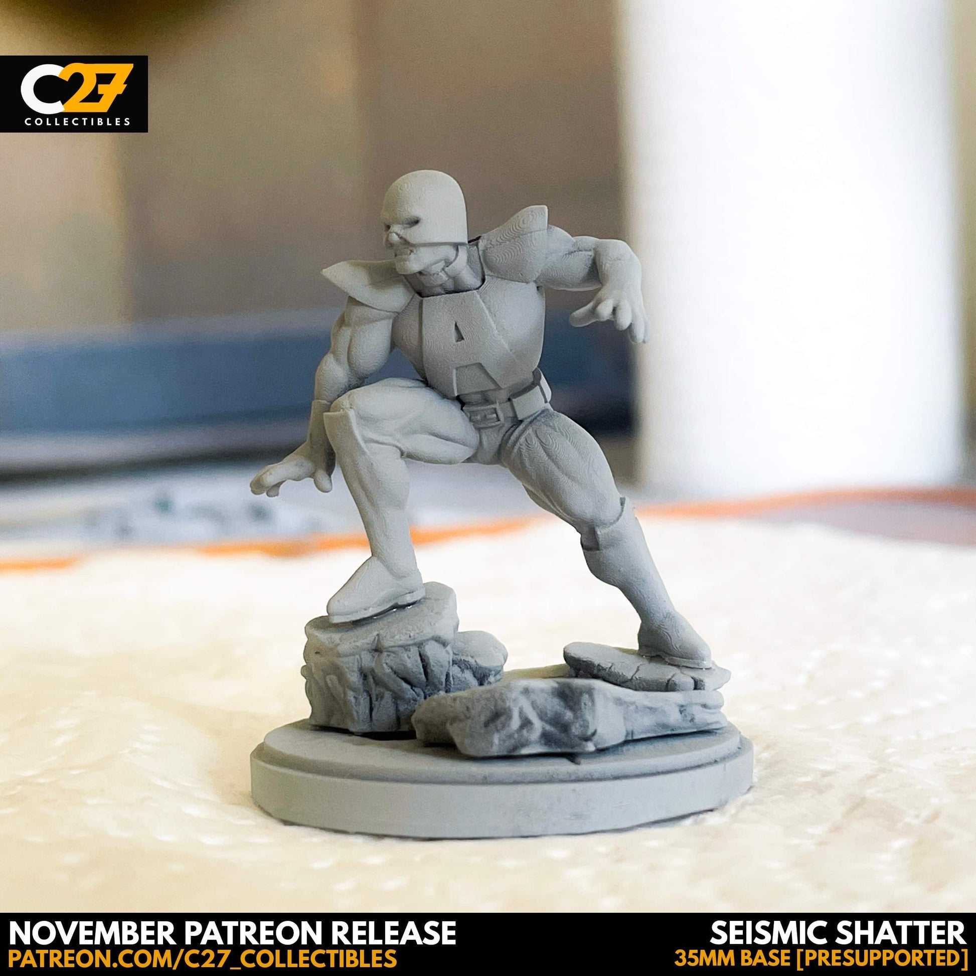 Avalanche / Seismic Shatter 40mm miniature (sculpted by C27 collectibles) (Crisis Protocol Proxy/Alternative)