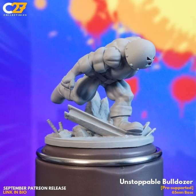 Juggernaut / Unstoppable Bulldozer 40mm miniature (sculpted by C27 collectibles) (Crisis Protocol Proxy/Alternative)