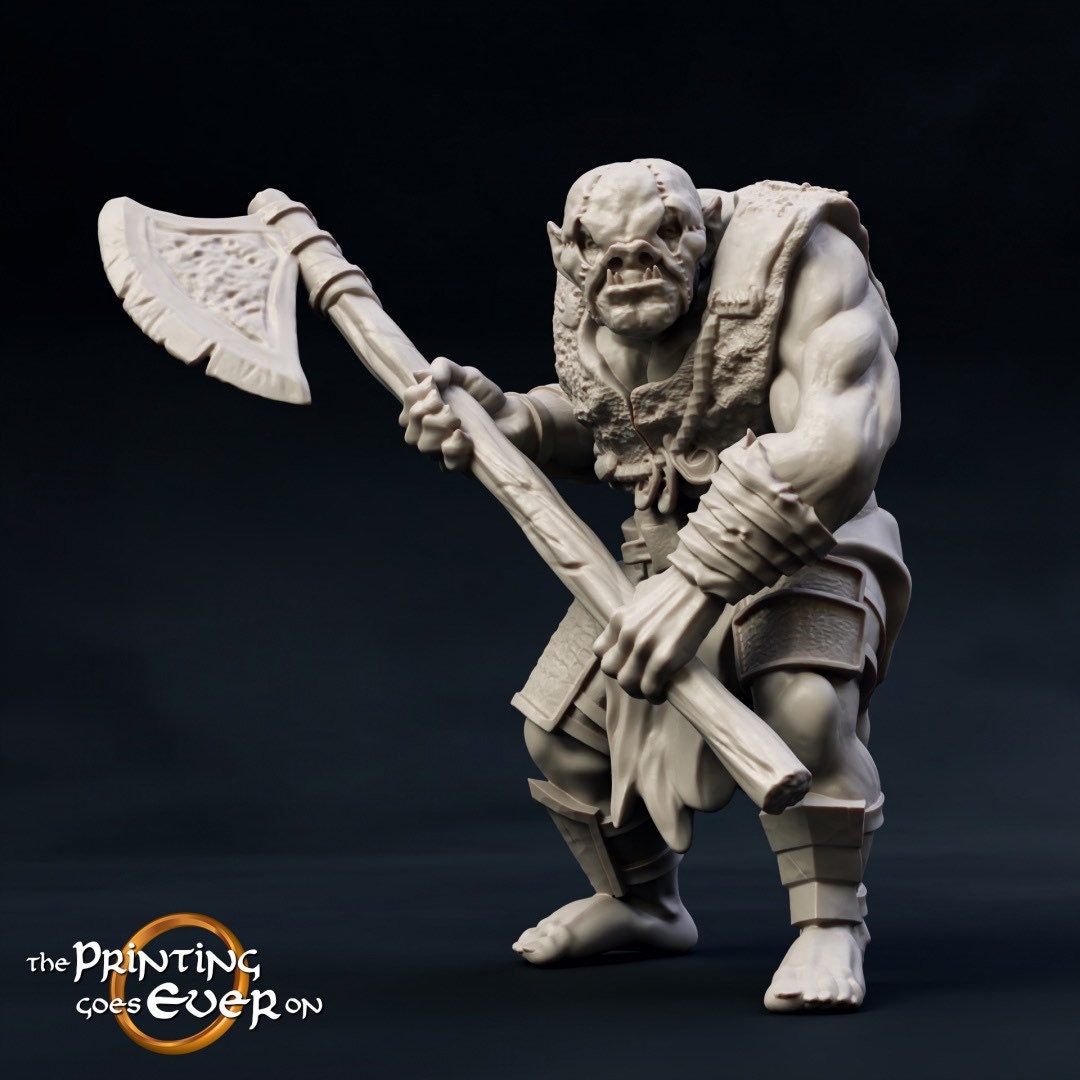 Orc Battlemaster (sculpted by Printing Goes Ever On)