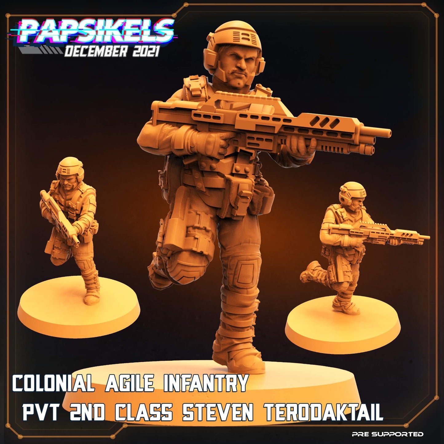 Colonial Agile Infantry set of 6 (sculpted by Papsikels)