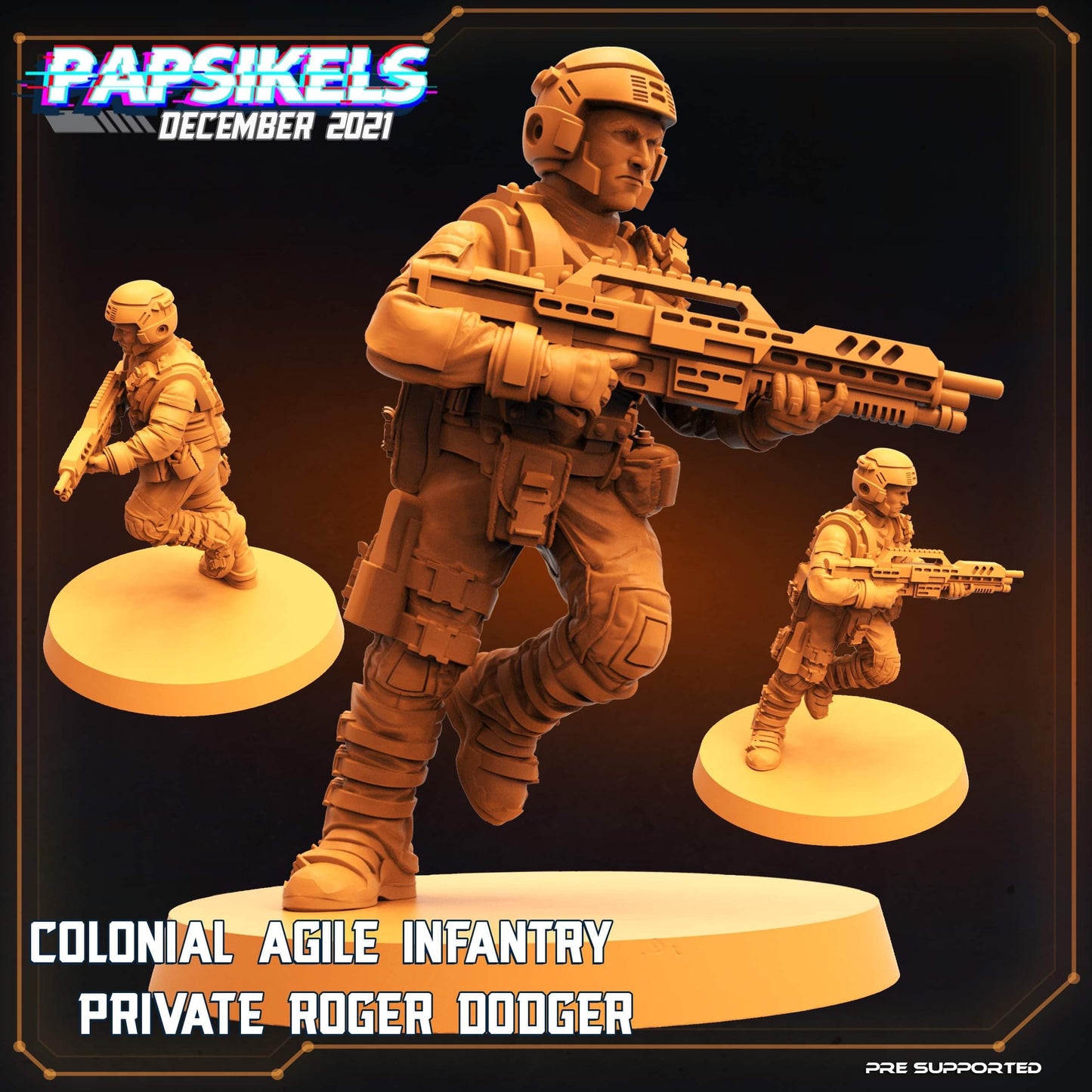 Colonial Agile Infantry set of 6 (sculpted by Papsikels)