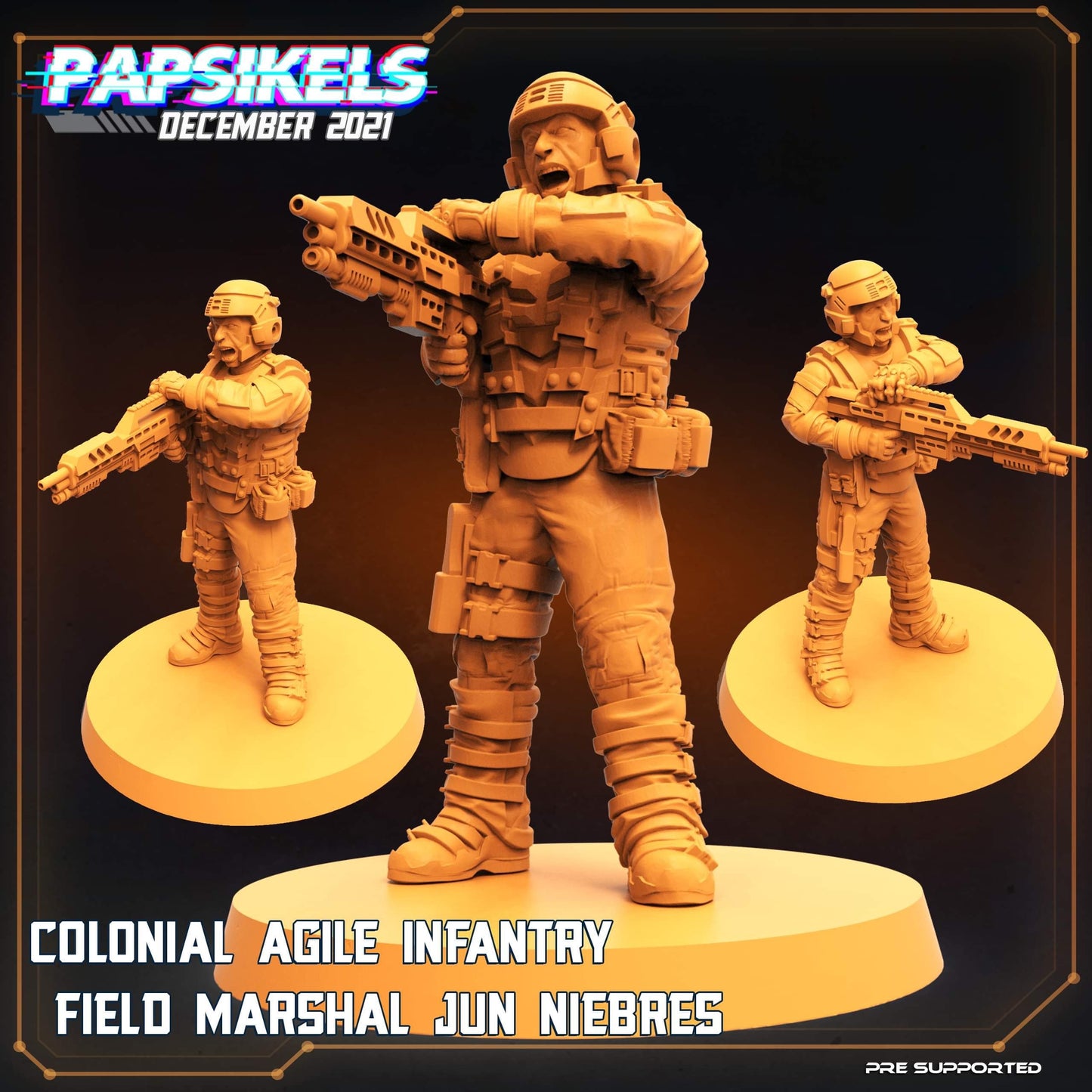 Colonial Agile Infantry set of 6 (sculpted by Papsikels)