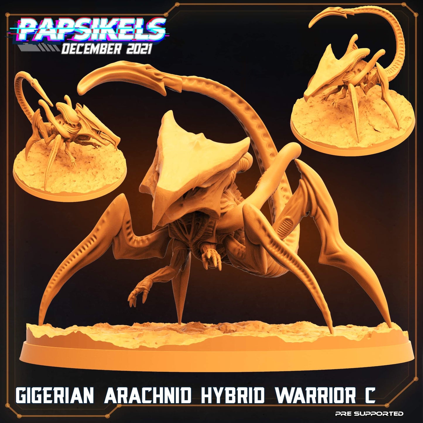 Gigerian Arachnid Hybrid Warriors (sculpted by Papsikels)