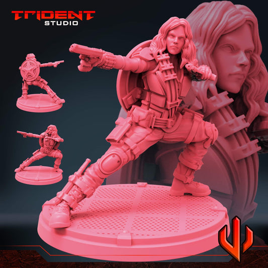 Black Widow - What If… (Fan art sculpted by Trident Studio) (Crisis Protocol Proxy/Alternative)