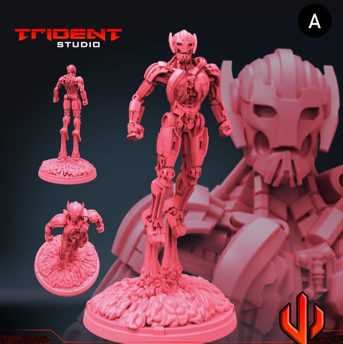 Ultron drone - What If… (Fan art sculpted by Trident Studio) (Crisis Protocol Proxy/Alternative)