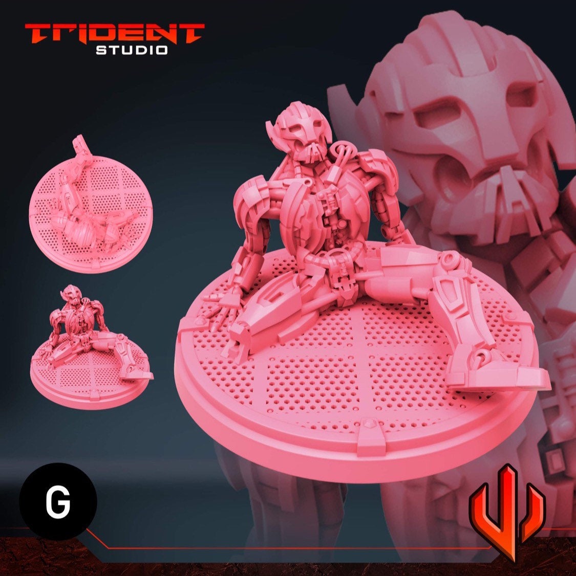 Ultron drone - What If… (Fan art sculpted by Trident Studio) (Crisis Protocol Proxy/Alternative)