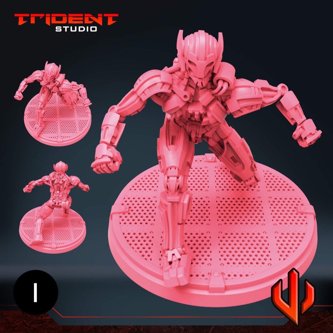 Ultron drone - What If… (Fan art sculpted by Trident Studio) (Crisis Protocol Proxy/Alternative)