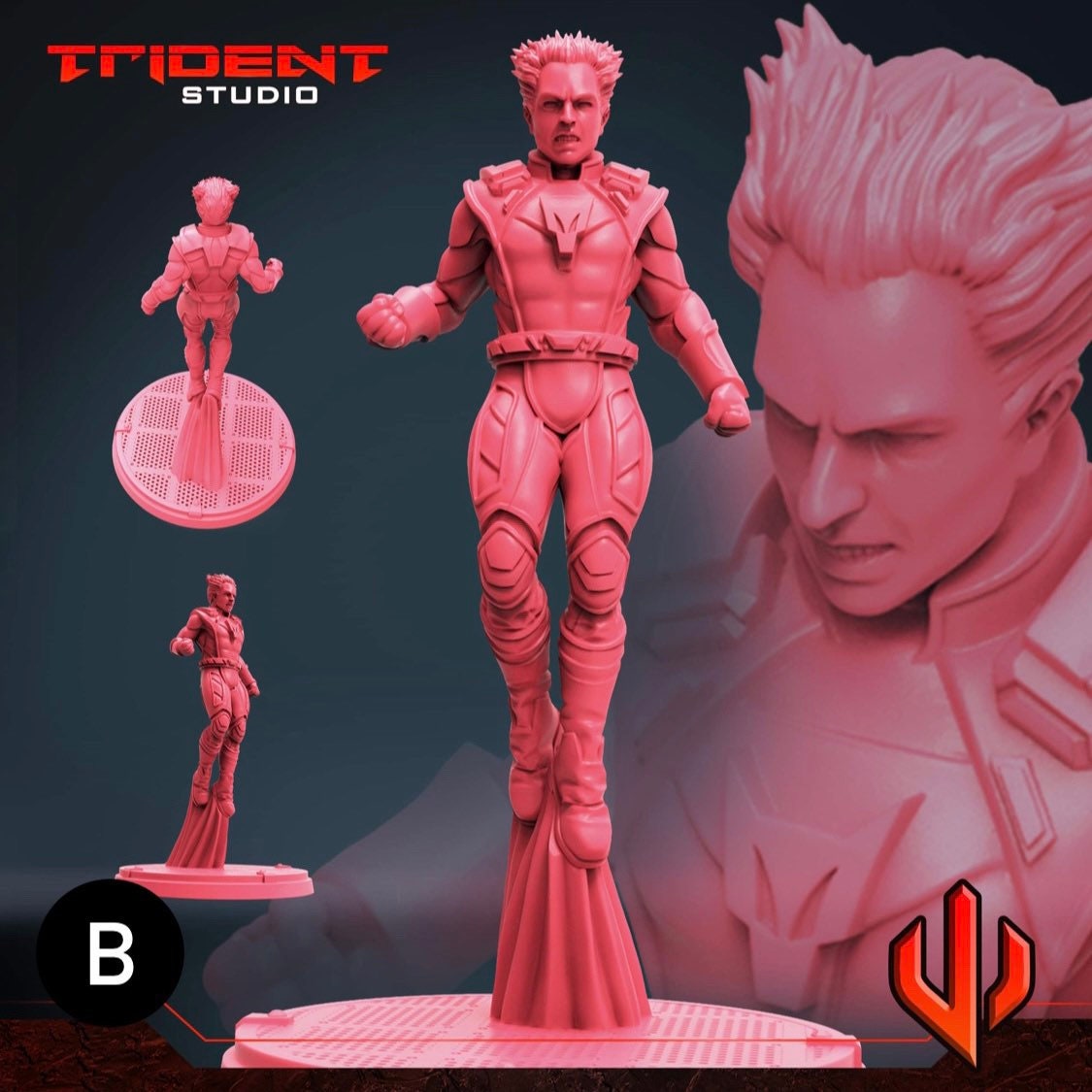 Starfox / Eros (Fan art sculpted by Trident Studio) (Crisis Protocol Proxy/Alternative)