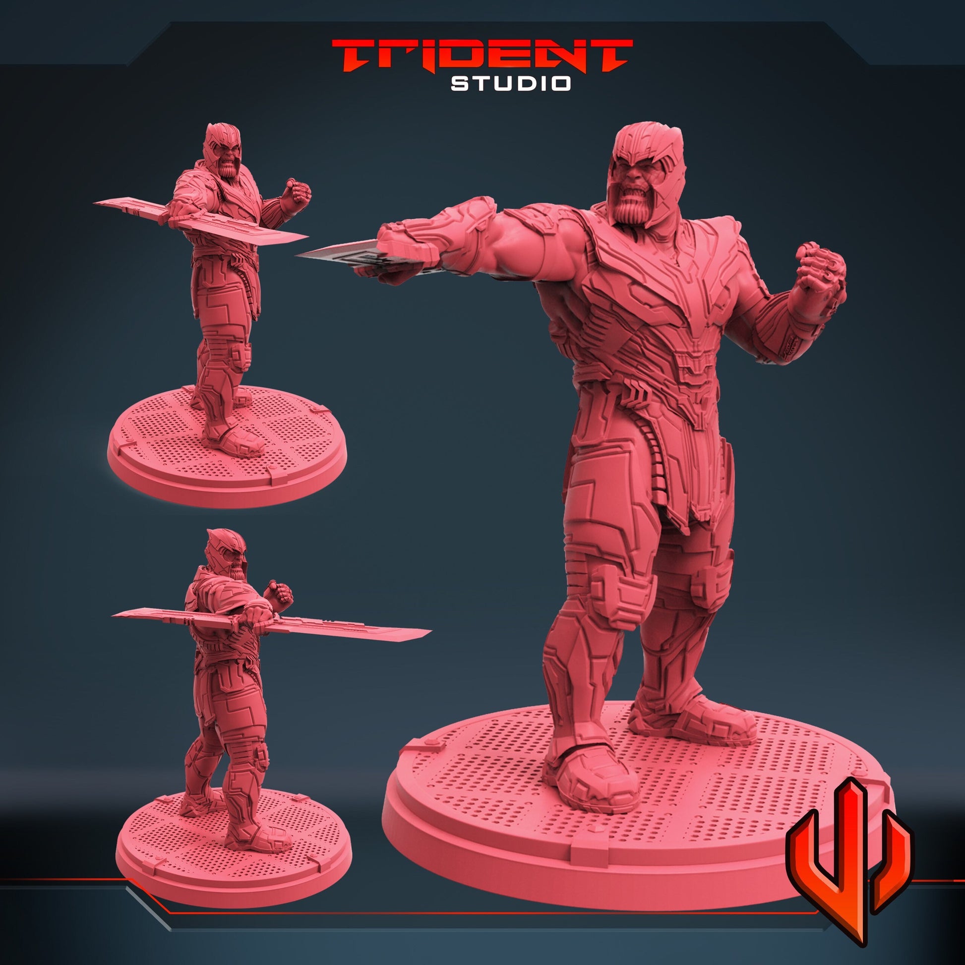 Thanos (Fan art sculpted by Trident Studio) (Crisis Protocol Proxy/Alternative)