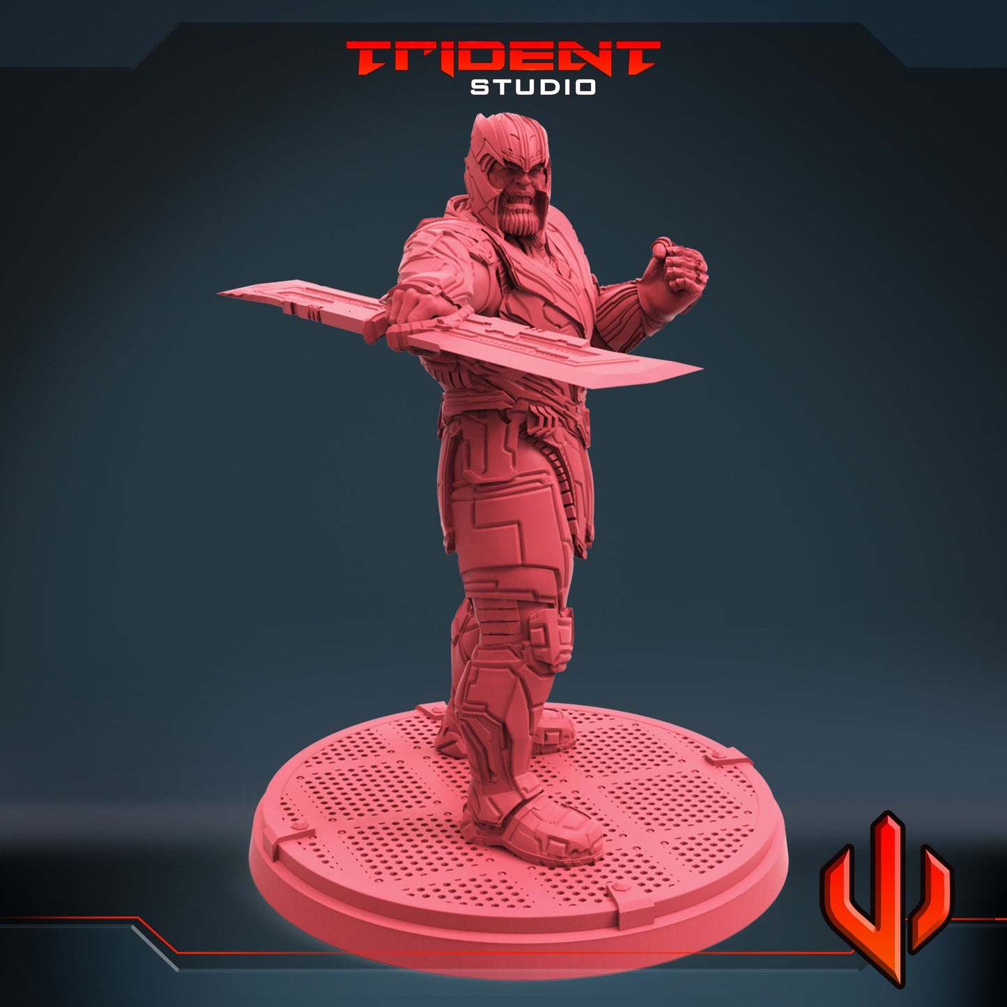 Thanos (Fan art sculpted by Trident Studio) (Crisis Protocol Proxy/Alternative)