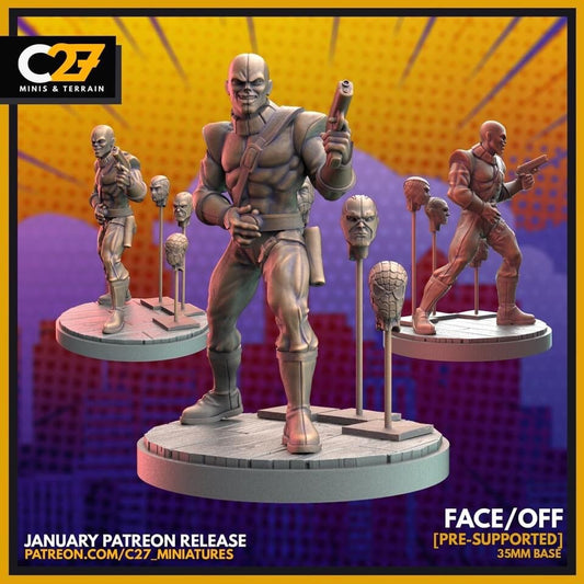 Chameleon / Face/Off 40mm miniature (sculpted by C27 collectibles) (Crisis Protocol Proxy/Alternative)